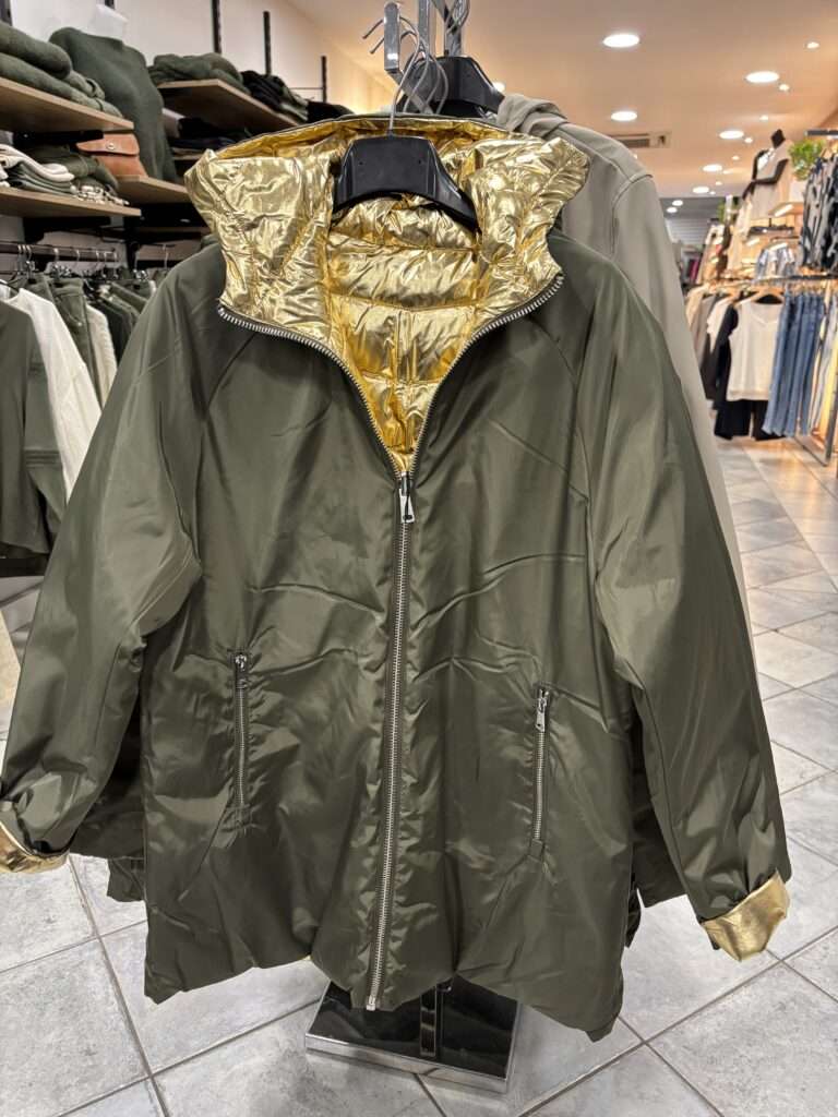 manteau vert et or only