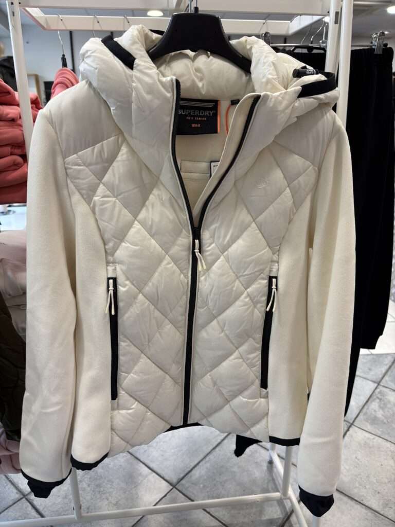 doudoune beige superdry