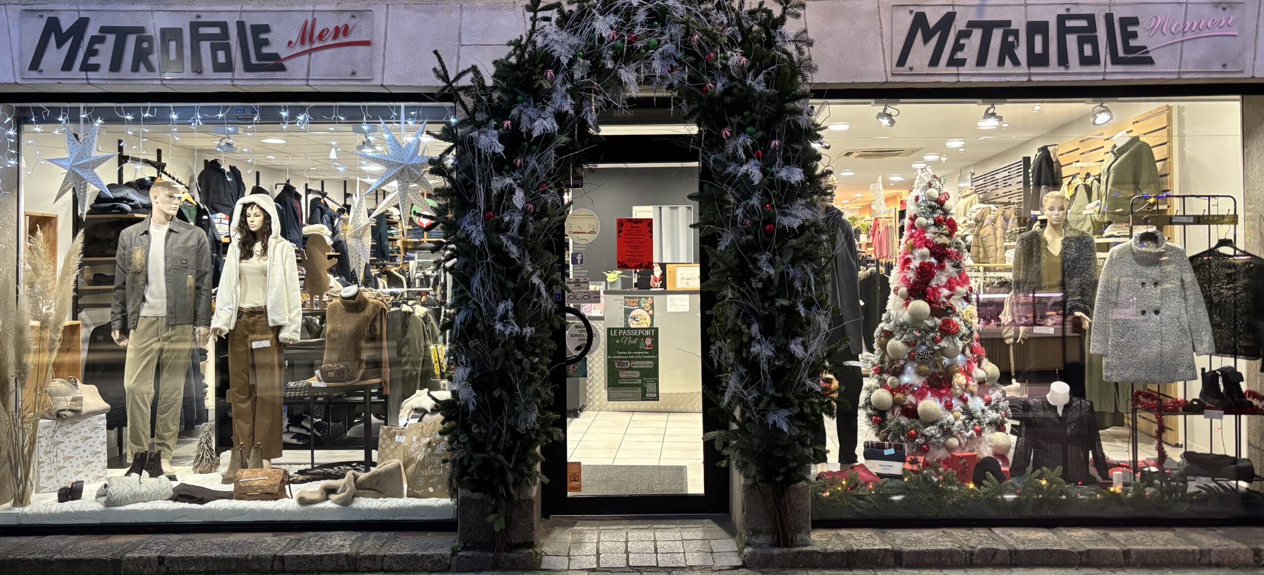 metropole vitrine noel 2025